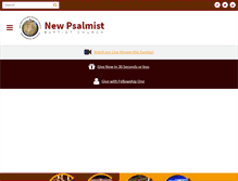 Tablet Screenshot of newpsalmist.org